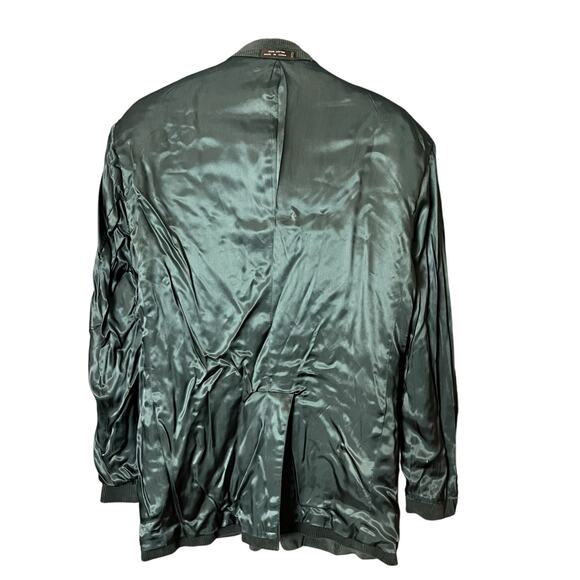 Jeremy Cobb Corduroy Academic Blazer Green Teal Suede Elbow Patch Sport Coat 40R - Picture 7 of 8